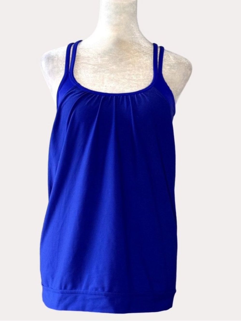 Athleta Tankini Swim Top - Sporty Athletic Blue, S